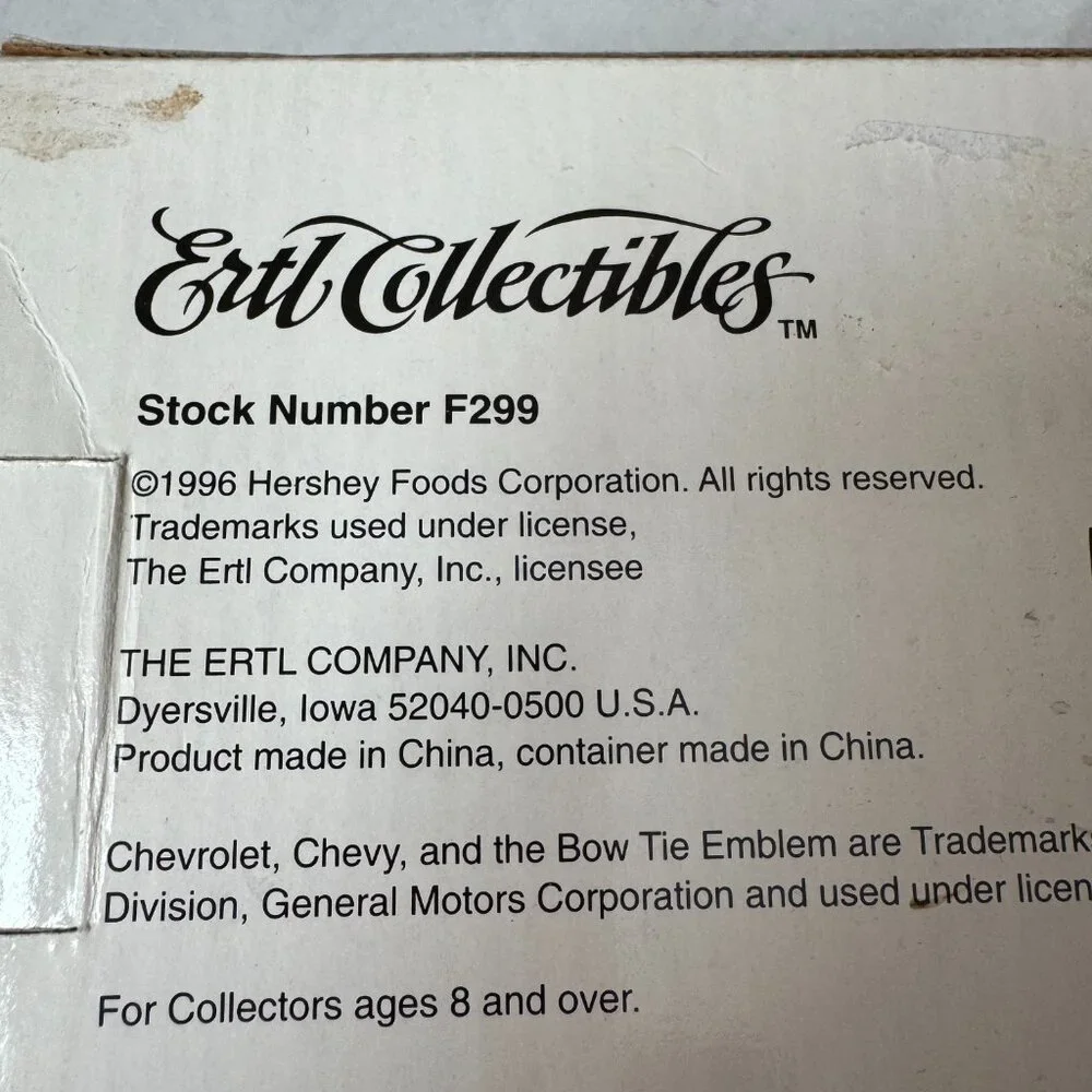 ERTL collectibles hershey